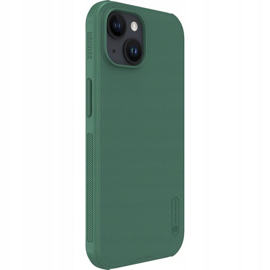 Etui Nillkin Frosted Shield do iPhone 15, zielone Nillkin