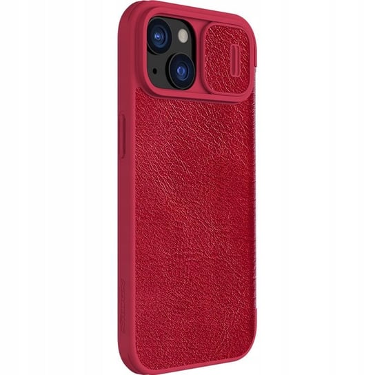 Etui Nillkin Qin Pro Leather z klapką do iPhone 15, czerwone Nillkin