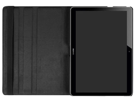 Etui Obrotowe 360° do Huawei MediaPad T3 10 9.6'' Czarne + FOLIA + RYSIK 4kom.pl