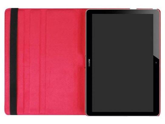Etui Obrotowe 360° do Huawei MediaPad T3 10 9.6'' Czerwone + FOLIA + RYSIK 4kom.pl