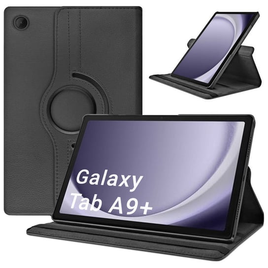 Etui Obrotowe 360 do Samsung Galaxy Tab A9 Plus 11 (Czarne) Inna marka