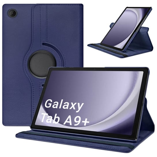 Etui Obrotowe 360 do Samsung Galaxy Tab A9 Plus 11 (Granatowe) Inna marka