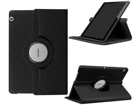 Etui Obrotowe 360° Huawei MediaPad T3 10 9.6'' Czarne + Szkło 4kom.pl