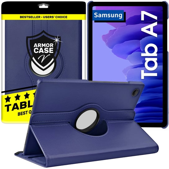 Etui obrotowe do Samsung Galaxy Tab A7 T500 T505 | granatowy Armor Case