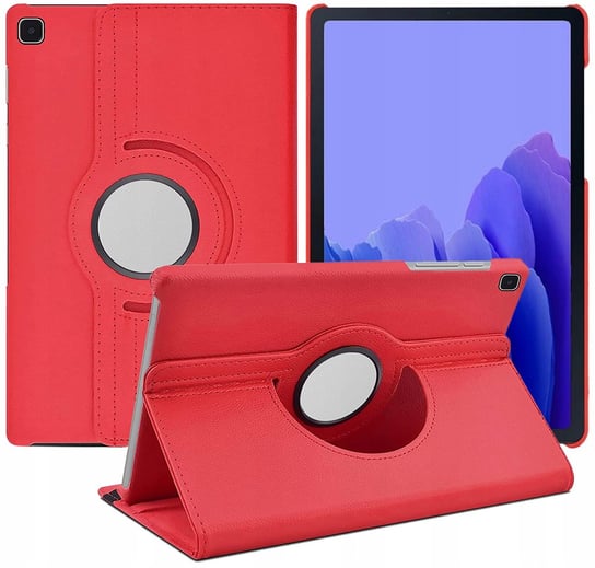 Etui obrotowe do Samsung Galaxy Tab A7 T505 T500 | czerwony Armor Case