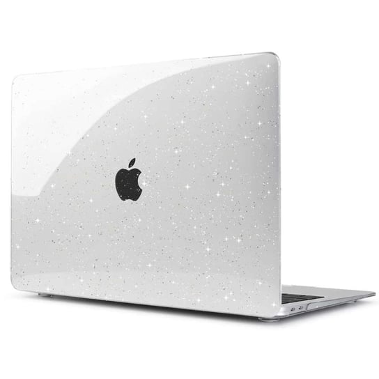 Etui obudowa Alogy Hard Case do Apple MacBook Air 13 M1 2020 Glitter Clear + Folia na ekran + Nakładka na klawiaturę Alogy