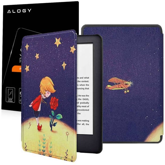 Etui obudowa Alogy Smart Case do Kindle Paperwhite 5 / V (11 gen.) Mały Książe róża + Szkło Alogy