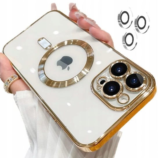 Etui Obudowa Case Do Iphone 12 Pro Magsafe Złoty Inna marka