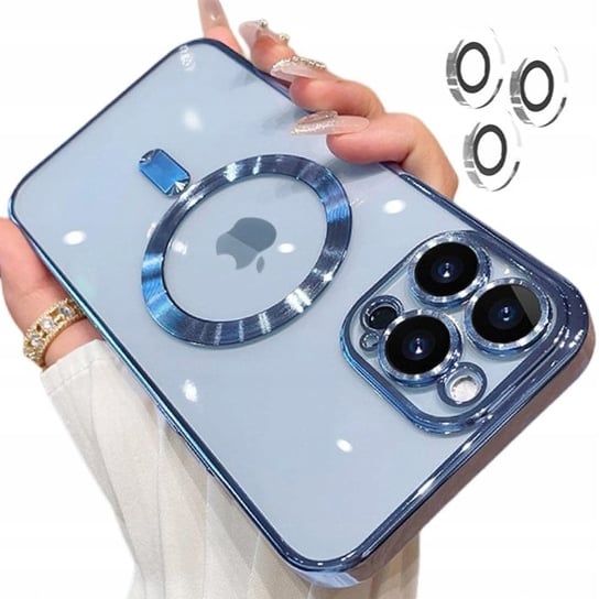 Etui Obudowa Case Do Iphone 13 Pro Magsafe Blue Inna marka