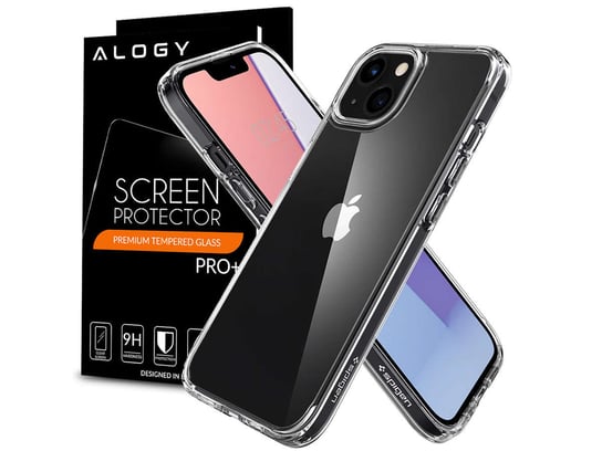 Etui obudowa case Spigen Ultra Hybrid do Apple iPhone 13 Crystal Clear + Szkło Apple