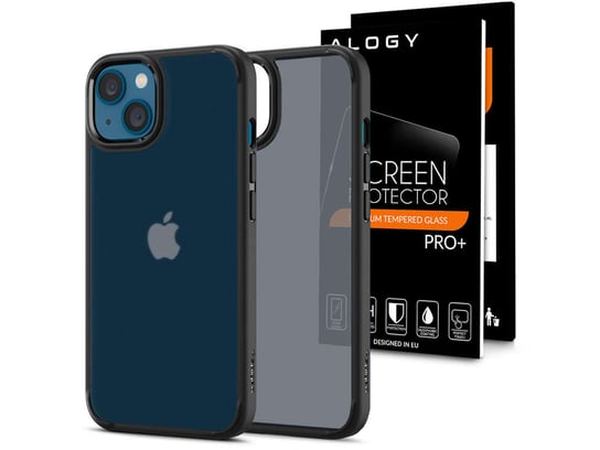 Etui obudowa case Spigen Ultra Hybrid do Apple iPhone 13 Matte Frost Black + Szkło Apple