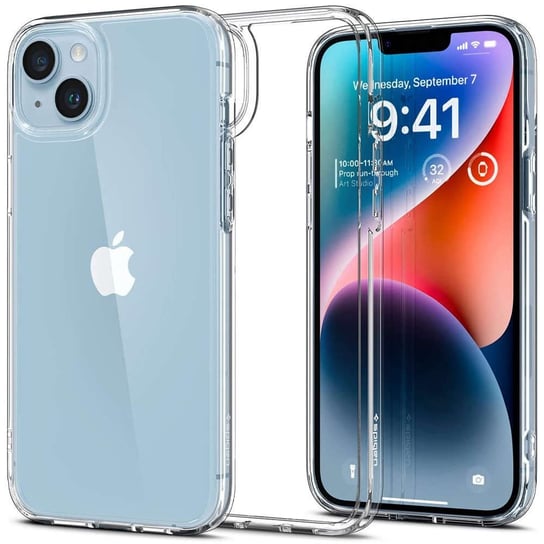 Etui obudowa case Spigen Ultra Hybrid do Apple iPhone 14 Crystal Clear 4kom.pl