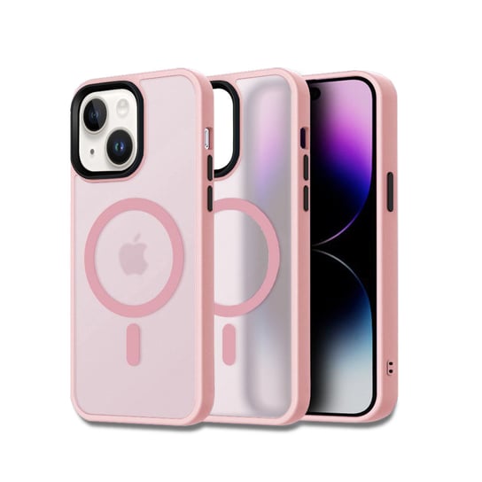 Etui obudowa MagSafe iPhone 15 różowe GK PROTECTION