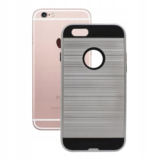 Etui Obudowa Pokrowiec Case do Apple iPhone 6 6S BACKCASE MOTOMO srebrne GSM-HURT