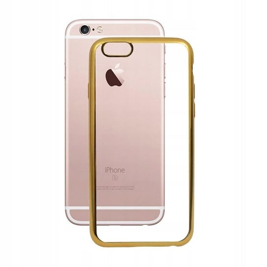 Etui Obudowa Pokrowiec Case do Apple iPhone 6 6S BUMPER GLOSSY TPU złote GSM-HURT