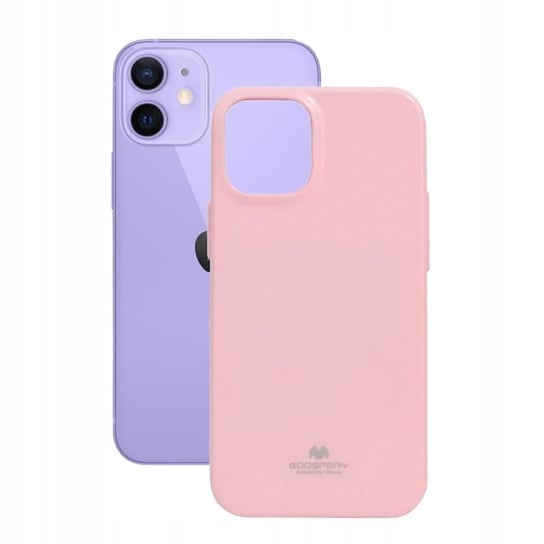 Etui Obudowa Pokrowiec do Apple iPhone 12 Mini Mercury JELLY jasnoróżowe Mercury