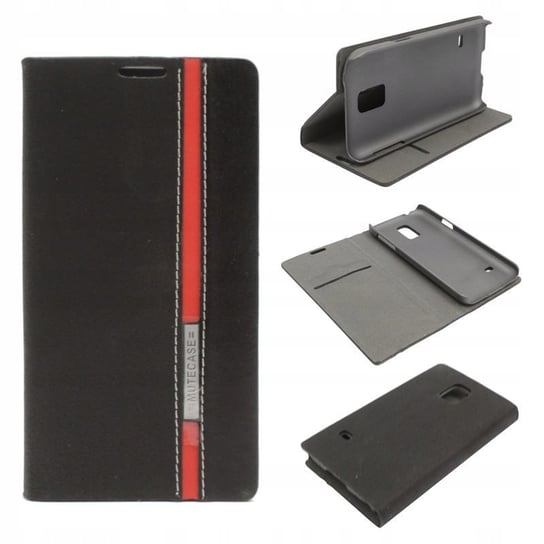 Etui Obudowa Pokrowiec do Samsung Galaxy S5 Mini G800f Wallet Mute czarne GSM-HURT