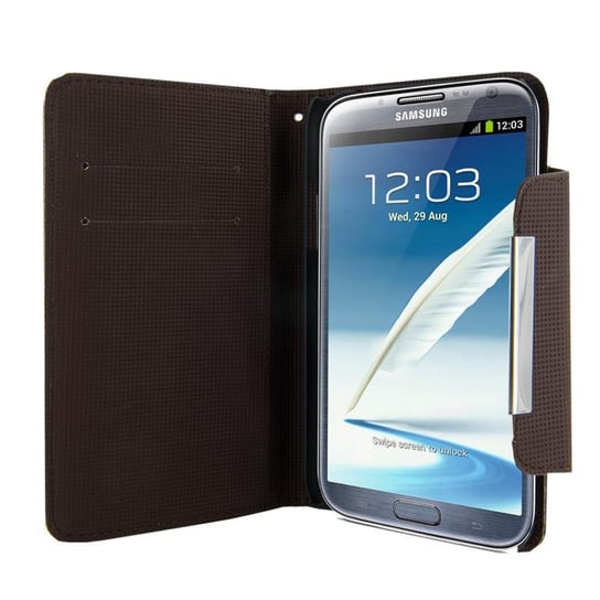 Etui ochronne 4WORLD na Galaxy Note 2, Style, czarne 4world