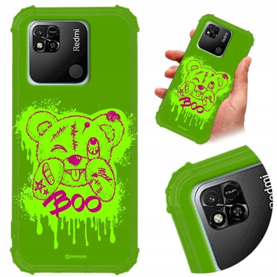 Etui Ochronne ANTI-SHOCK do XIAOMI REDMI 10A PSYCHOBEAR Miś Pluszak Wzory Funnycase