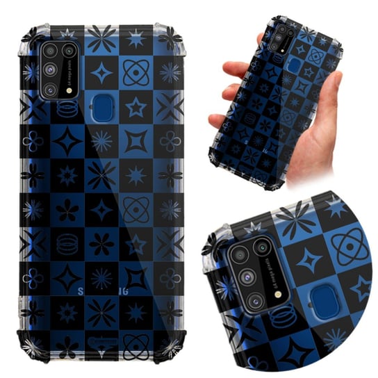 ETUI OCHRONNE do SAMSUNG M31 GLOW TRENDS Czarne Różowe Rockowe Mix Wzorów Funnycase