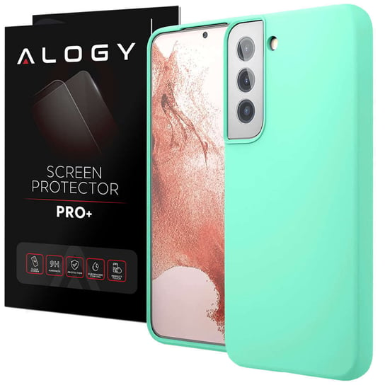 Etui ochronne do telefonu Alogy Thin Soft Case do Samsung Galaxy S22 Plus Turkusowe + Szkło Alogy
