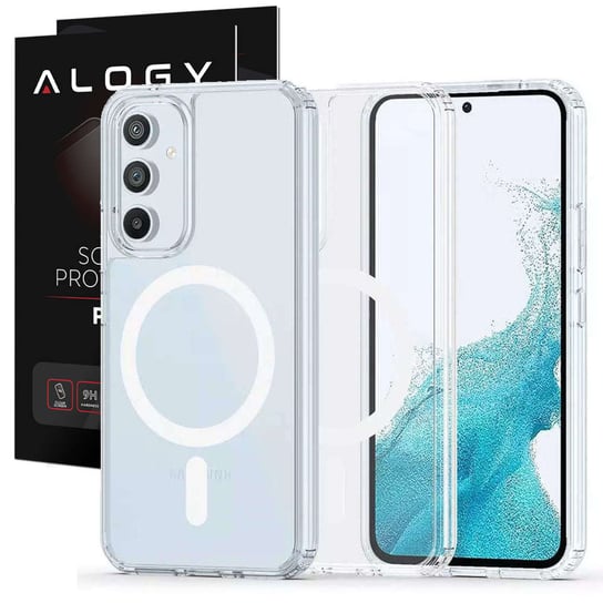 Etui ochronne Flexair Hybrid Case do Magsafe do Samsung Galaxy A54 5G Clear przezroczyste + Szkło 4kom.pl