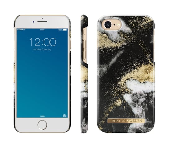 Etui ochronne na Apple iPhone 6/6s/7/8 IDEAL OF SWEDEN Black Galaxy Marble iDeal of Sweden