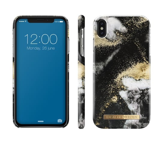 Etui ochronne na Apple iPhone Xs Max IDEAL OF SWEDEN Black Galaxy Marble iDeal of Sweden