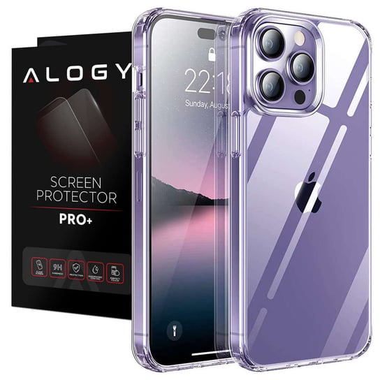 Etui ochronne obudowa Alogy Hybrid Case do Apple iPhone 14 Pro Przezroczyste + Szkło Alogy