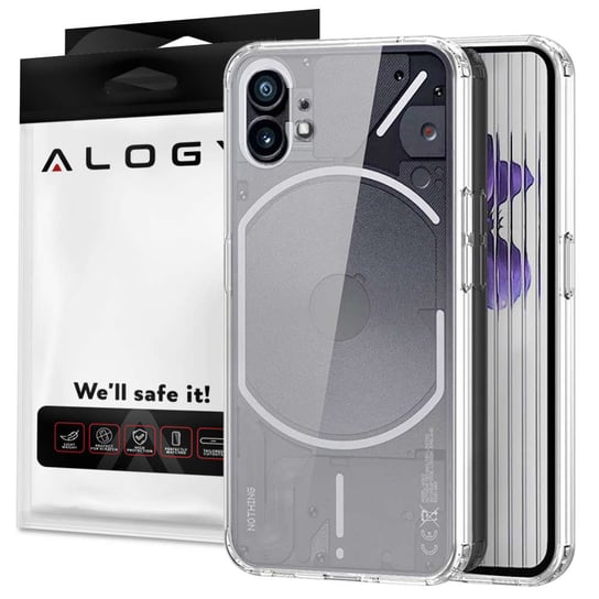 Etui ochronne obudowa pokrowiec Alogy Hybrid Clear Case do Nothing Phone 1 Przezroczyste Alogy