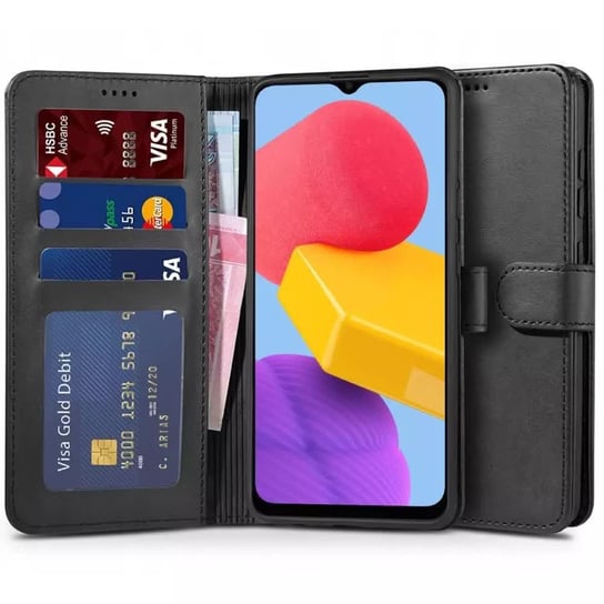 Etui ochronne portfel Wallet z klapką do Samsung Galaxy M13 Black 4kom.pl