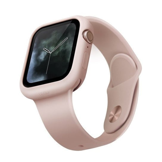 Etui ochronne UNIQ Lino Apple Watch Series 5/4 40MM, różowy UNIQ