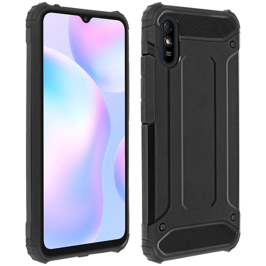 Etui ochronne Xiaomi Redmi 9A / 9AT Bi-Material Shock Protection czarne Avizar