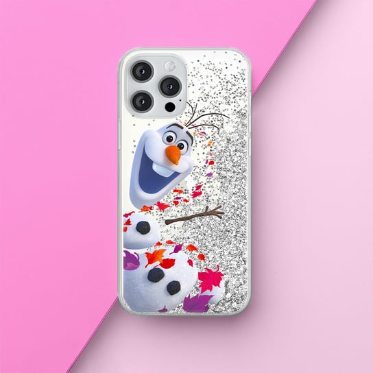 Etui Olaf 003 Disney Płynny brokat Srebrny Producent: Iphone, Model: 13 MINI ERT Group