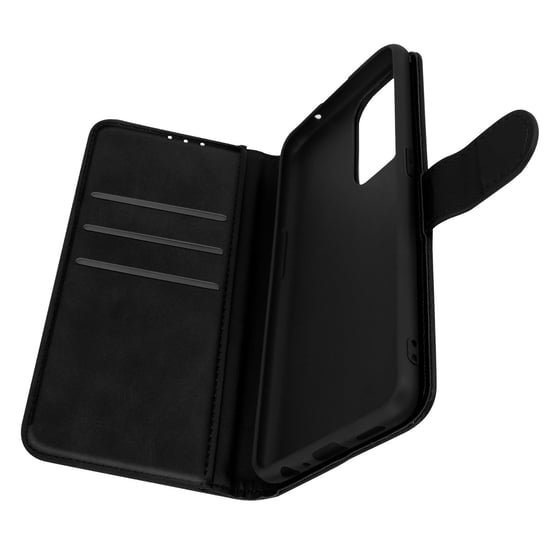 Etui Oppo A94 5G Ekoskóra postarzane etui na karty z obsługą wideo czarne Avizar