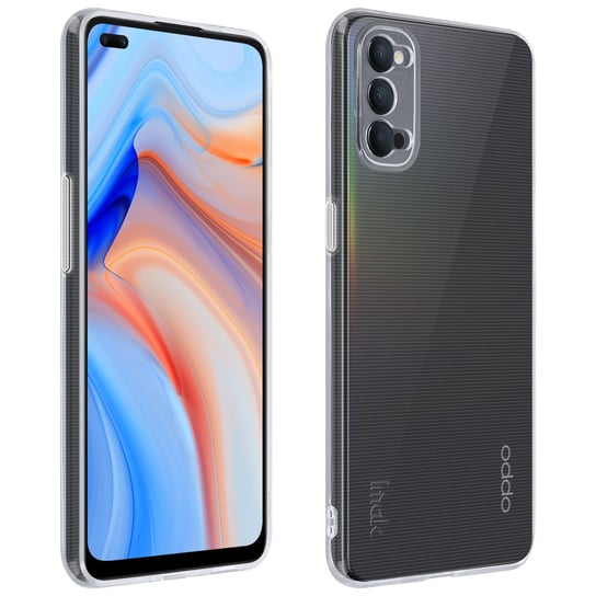 Etui Oppo Reno 4 Ze Sztywnym Zderzakiem Fine Cristal Case Ii Pro Imak Przezroczyste IMAK