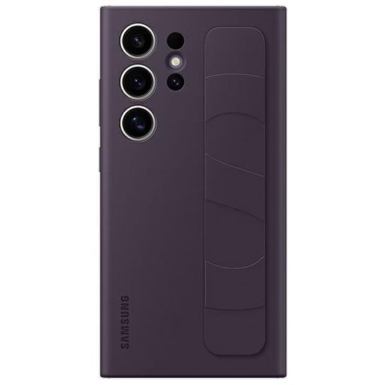 Etui Oryginalne Samsung EF-GS928CEEGWW pokrowiec do Galaxy S24 Ultra S928 ciemnofioletowy/dark violet Standing Grip Case Samsung