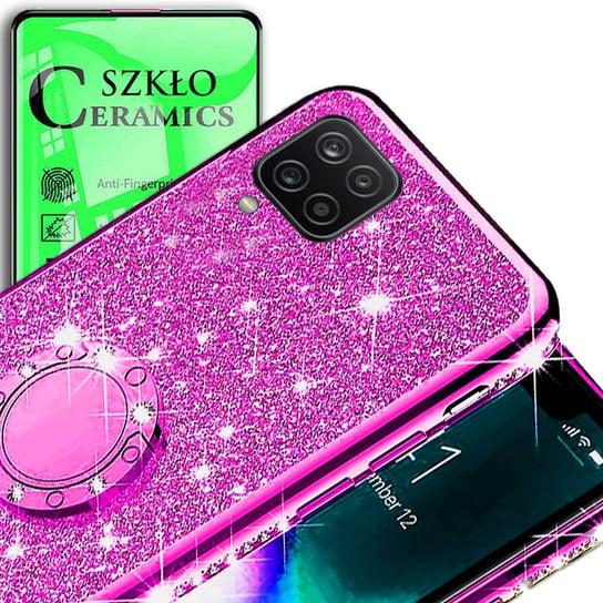 Etui OXYGEN BlinG do Samsung A12 + szkło CERAMIC OXYGEN