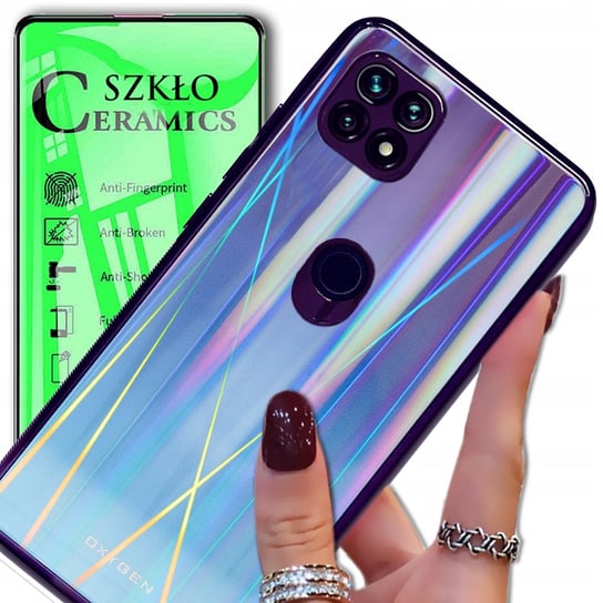 Etui OXYGEN GLASO do OPPO A15 + szkło CERAMICZNE OXYGEN