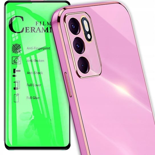 Etui OXYGEN GLOW do RENO 5Z 5G + szkło CERAMICZNE OXYGEN