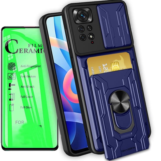 Etui OXYGEN MC do Redmi NOTE 11 + szkło CERAMICZNE OXYGEN