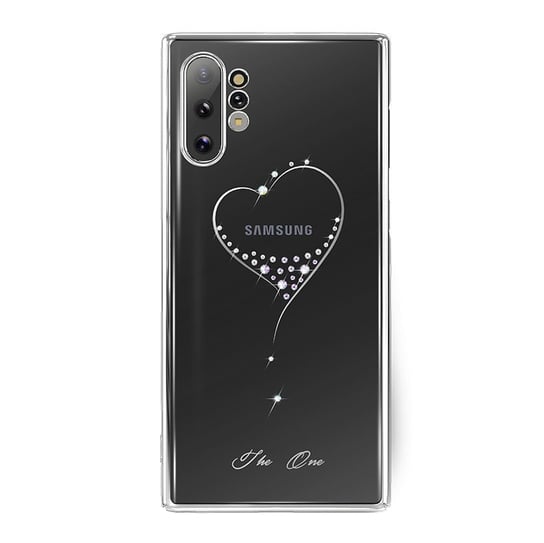 Etui ozdobione oryginalnymi Kryształami Swarovskiego, Samsung Galaxy Note 10 Plus, srebrny Kingxbar