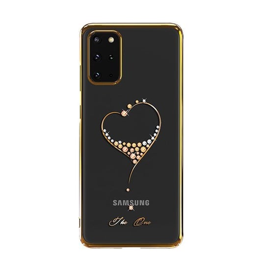 Etui ozdobione oryginalnymi Kryształami Swarovskiego, Samsung Galaxy S20+ (S20 Plus), złoty Kingxbar