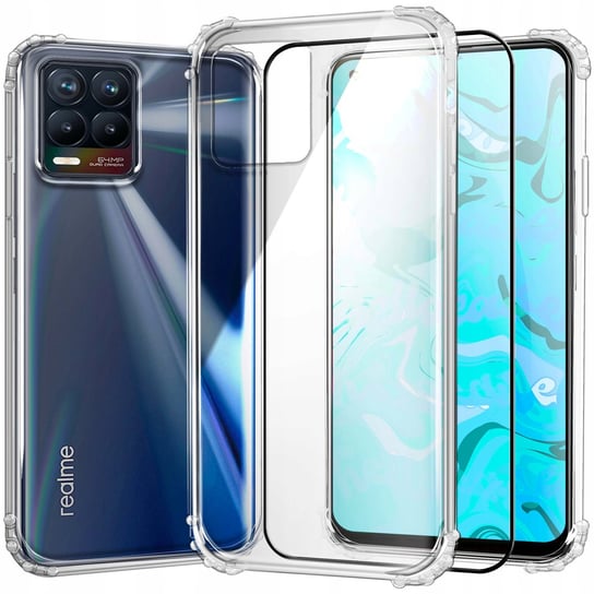 Etui Pancerne Do Huawei P40 Lite E | Case Silikon Gumowe Anti Shock + Szkło Huawei