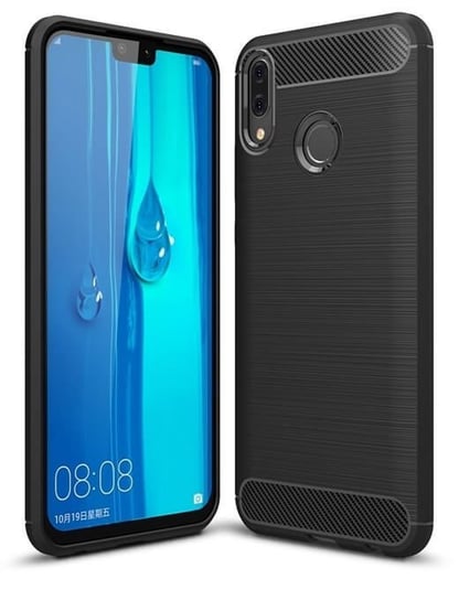 Etui Pancerne Karbon Huawei Y9 2019 Czarny Bestphone