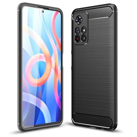 Etui Pancerne Karbon Xiaomi Poco M4 Pro 4G Czarny Bestphone