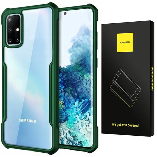 Etui Pancerne Spacecae Beetle Przezroczyste Plecki Case Pokrowiec Obudowa Galaxy A51 Zielony SpaceCase