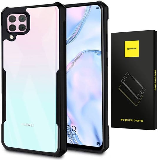 Etui Pancerne Spacecae Beetle Przezroczyste Plecki Case Pokrowiec Obudowa Huawei P40 Lite Czarny SpaceCase