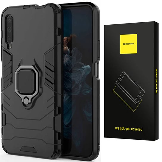 Etui Pancerne Spacecase X-Ring Uchwyt Magnetyczny Uchwyt Ring Case Obudowa Plecki Honor 9X / P Smart Pro Czarny SpaceCase