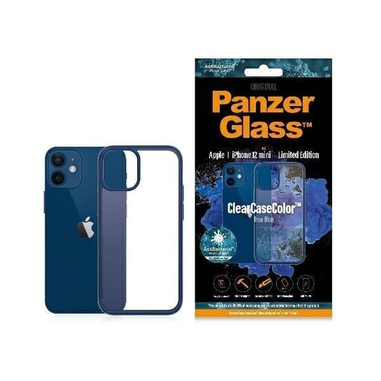 Etui Panzerglass Clear Case Iphone 12 Mini Antybakteryjny Niebieski PanzerGlass